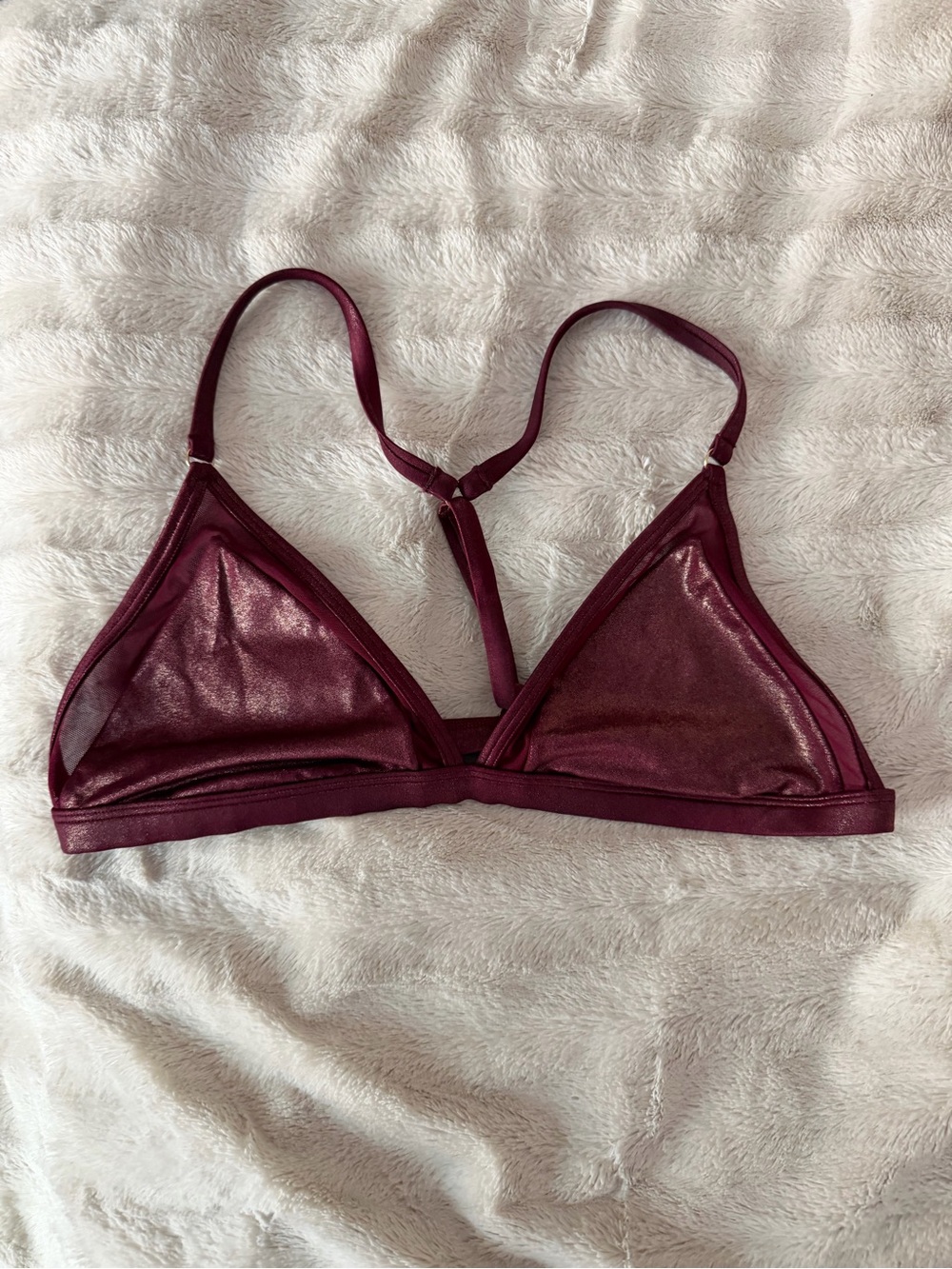 Metallic Triangle Bralette